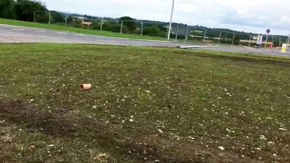  The roundabout was installed as part of a new housing development