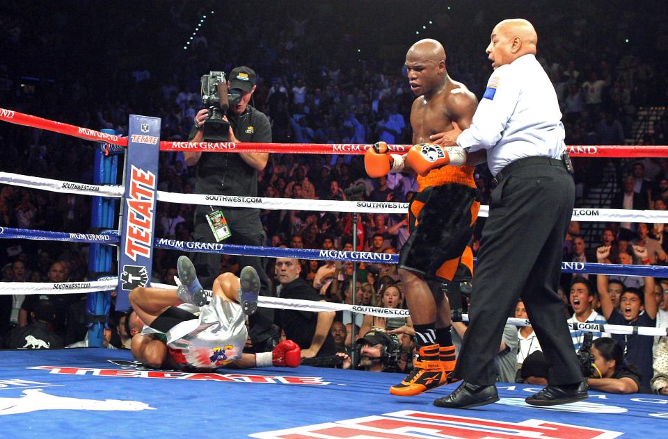 Mayweather is not known for his punching power