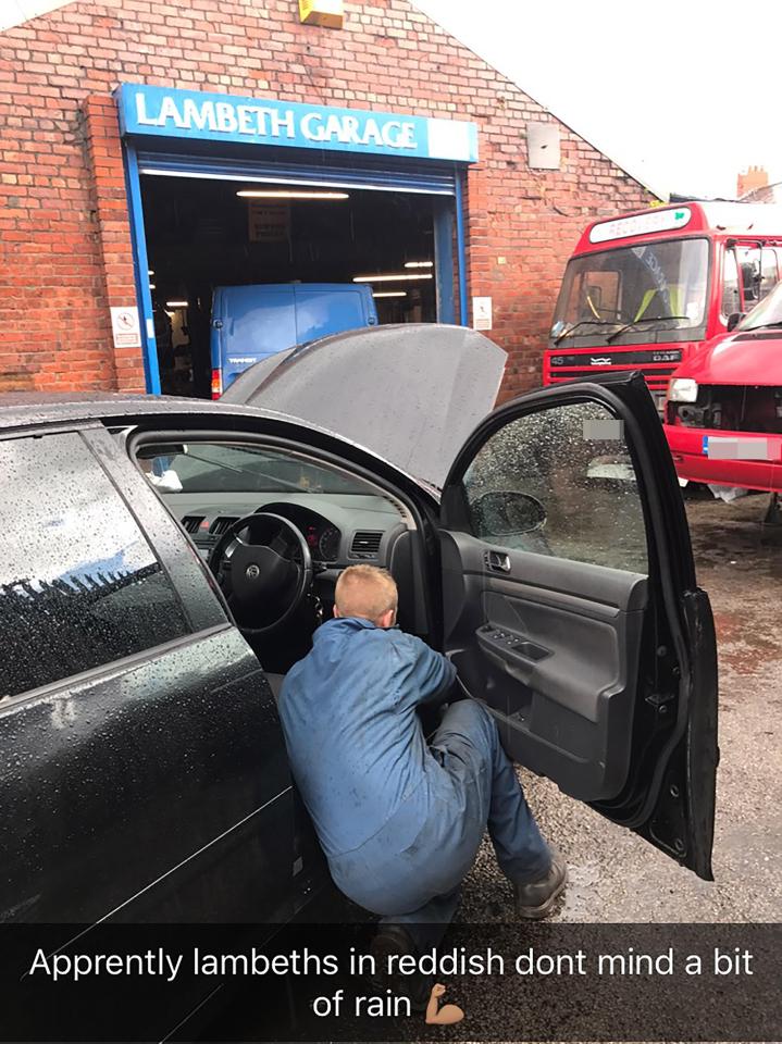  Christopher eventually got the work done at another garage nearby