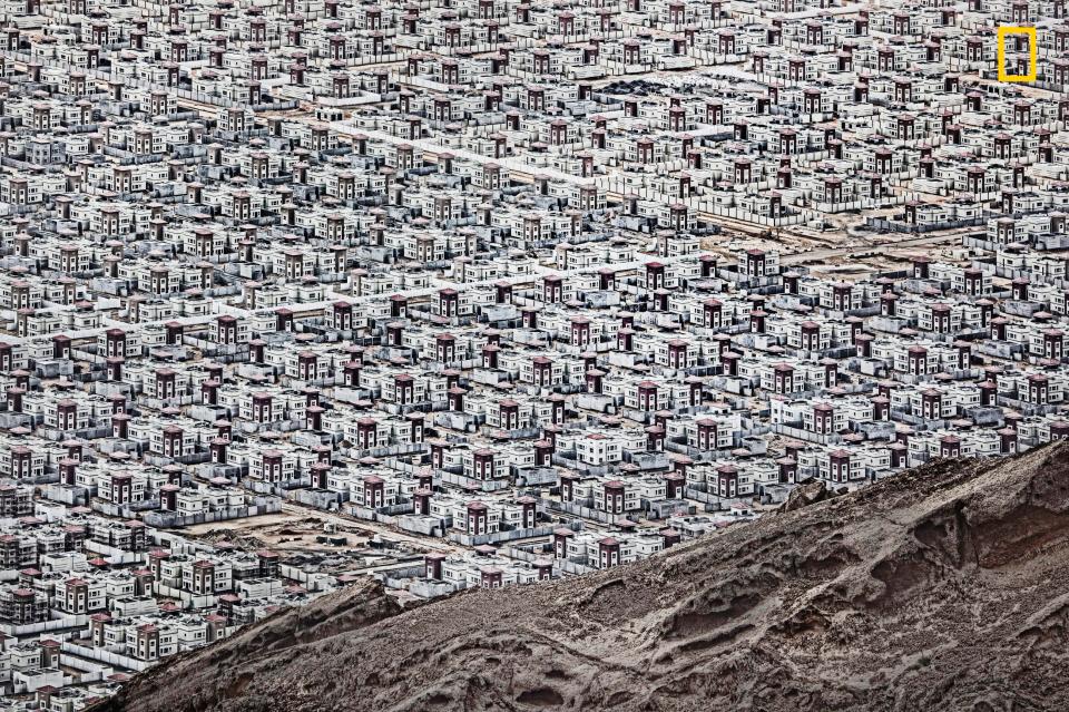  New buildings rise from the desert floor near Al Ain in the United Arab Emirates