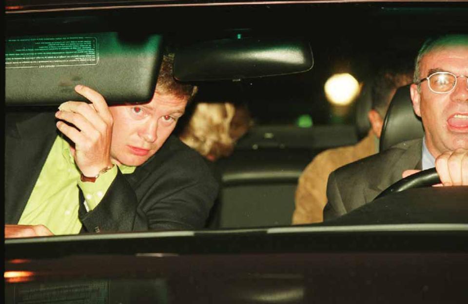 Bodyguard Trevor Rees-Jones alongside driver Henri Paul, with Diana and Dodi in the back,, on the fatal night in Paris