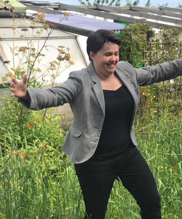  Ruth Davidson mocked the PM by posing in a wheat field last summer