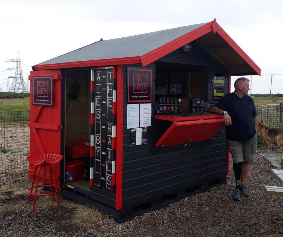  This small drinks bar sits in the shadow of Dungeness power station