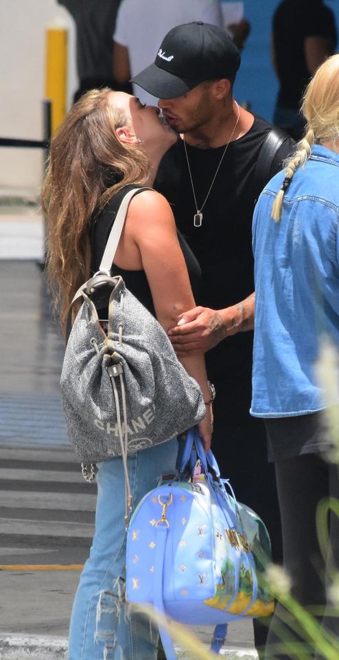  Jeremy Meeks and Chloe Green looked loved up at the airport