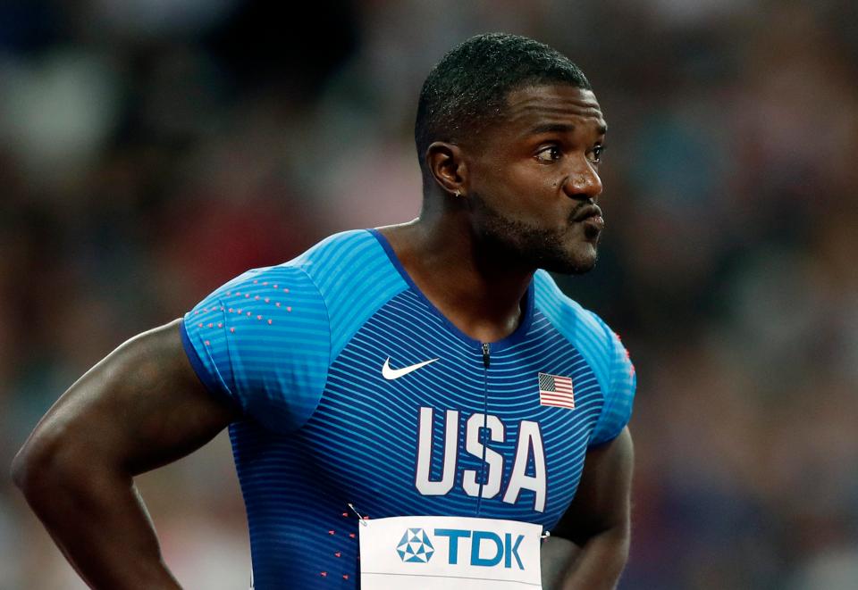 Justin Gatlin was abused by the London crowd as he ran in his heat