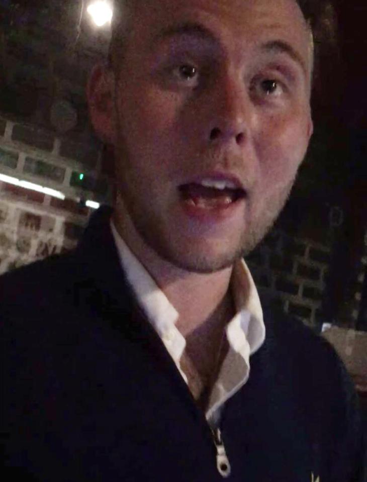  Former EastEnders child star Joshua Pascoe is filmed making racist comments on a night out