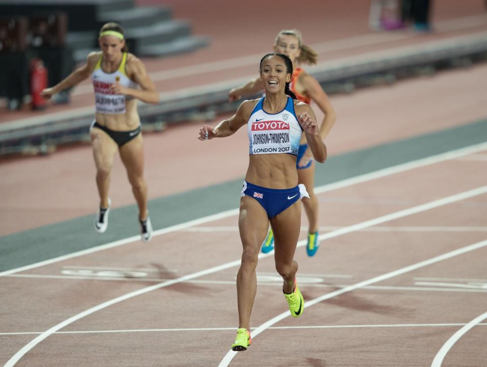 Katarina Johnson-Thompson revived her medal hopes with the fastest time in the 200 metres