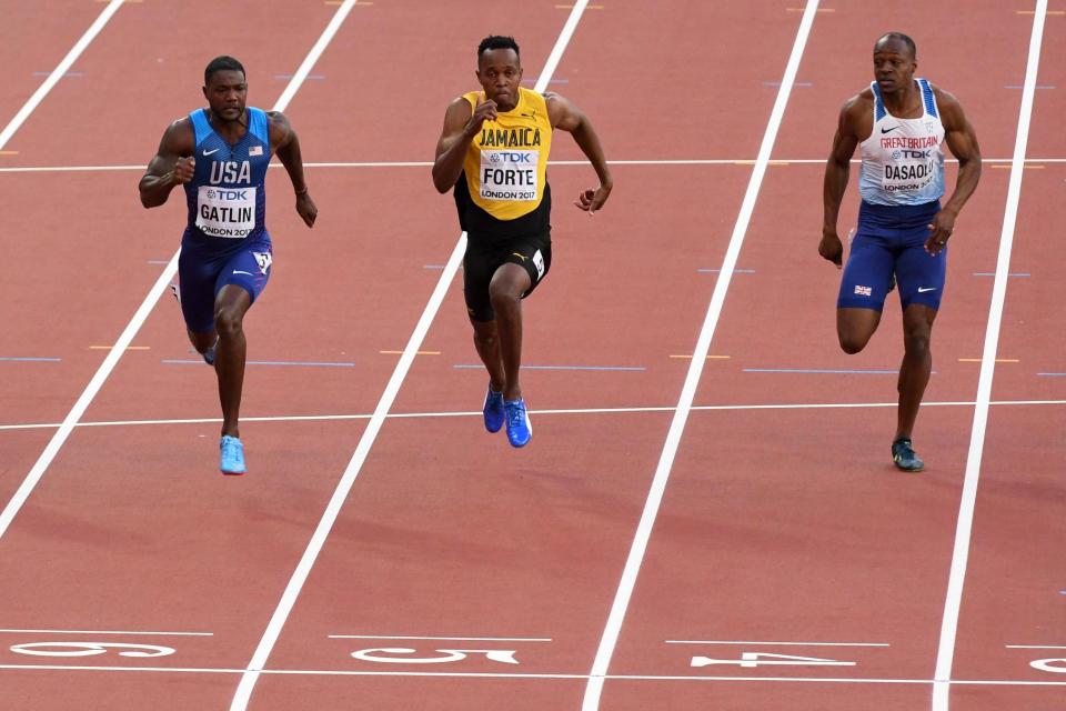 But he finished third in his final 100m race behind Gatlin and Christian Coleman