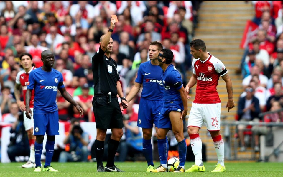 The Spaniard was sent off with just ten minutes of the clash remaining