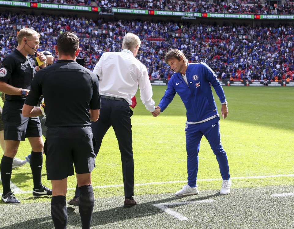 The two managers were civil towards each other at the Community Shield final - but Arsene Wenger had some cutting words for Antonio Conte ahead of the new season