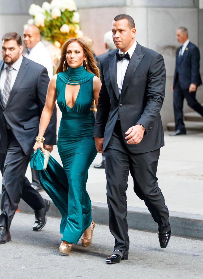  J-Lo was joined by Alex Rodriguez at the wedding