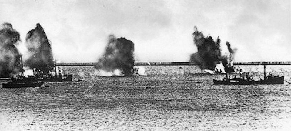  Ships were burnt across the channel, planes desolate and various houses destroyed throughout Britain