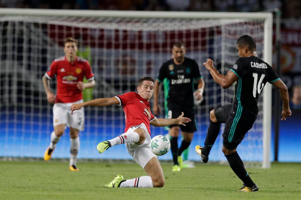  Ander Herrera played against Real Madrid in the UEFA Super Cup