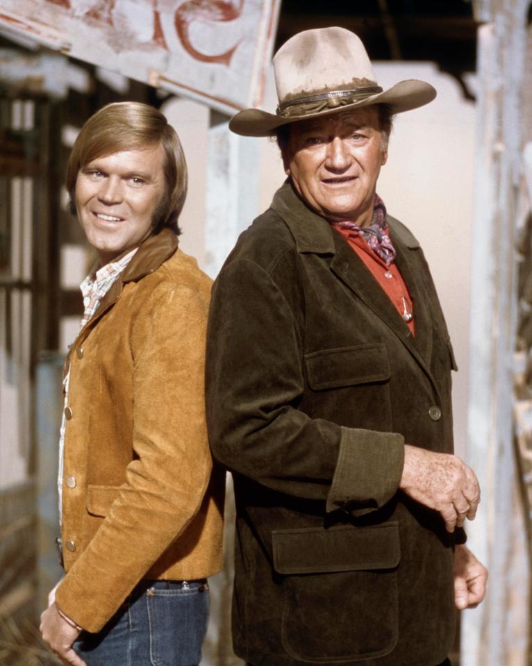  Glen in The Musical West in 1974 with actor John Wayne