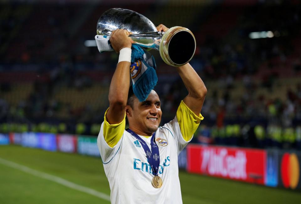 Keylor Navas. at 31, is one of oldest players in Real Madrid squad