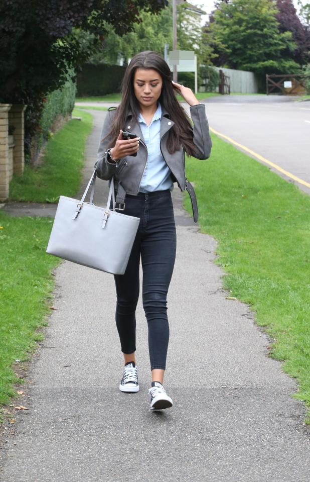  The Love Island star, 21, looked typically stylish while walking in Berkhamsted, Hertfordshire