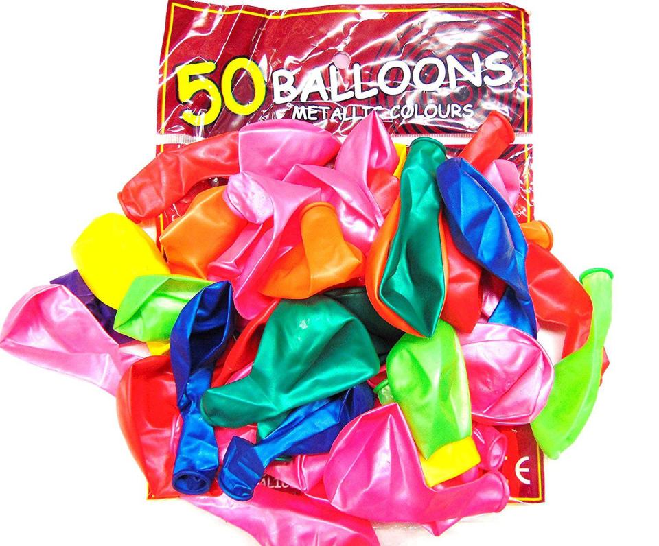  A cheap pack of balloons can cost as little as £1 online or in the supermarket