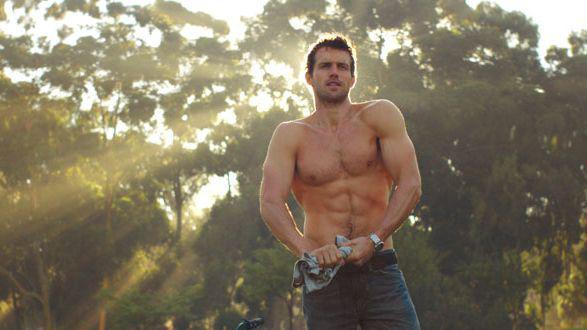 Andrew Cooper starred as the gardener in the 2013 Diet Coke ad