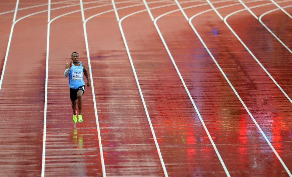 The spectators inside the London Stadium tonight where witness to Isaac Makwala running alone in the 200m