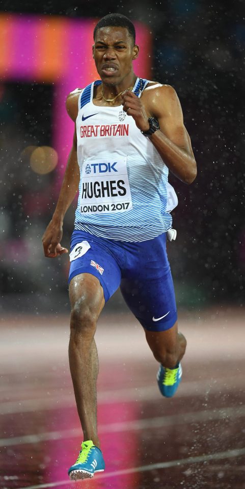 Zharnel Hughes flopped after his controversial selection ahead of Adam Gemili