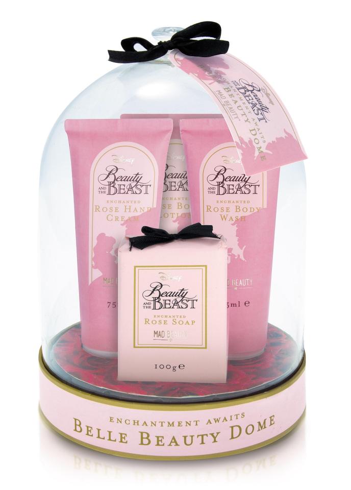  Previous Disney ranges to hit the high street have been hugely popular, so shoppers will have to be quick. Pictured, Beauty And The Beast Dome Gift Set, £14