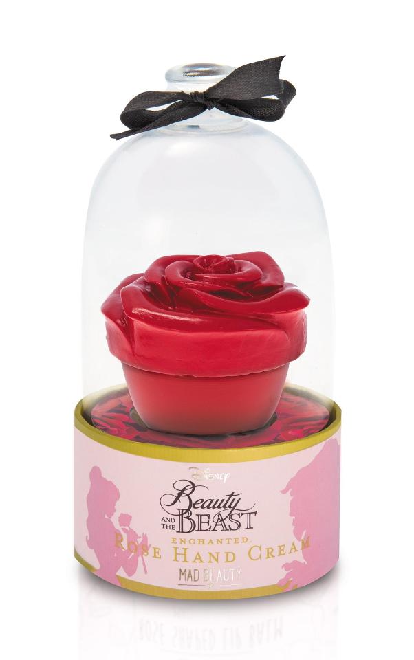  The gifts are sure to be a hit for Christmas shoppers. Pictured, Beauty And The Beast Rose Shape Hand Cream, £8