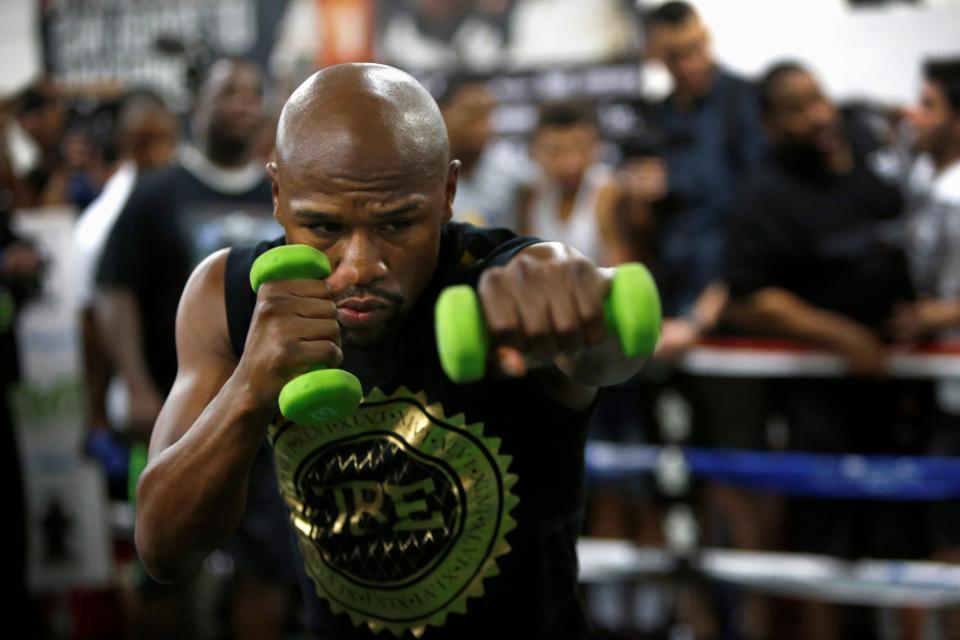  Floyd Mayweather may be the wrong side of 40, but he is a 'fitness freak' according to boxing expert Colin Hart