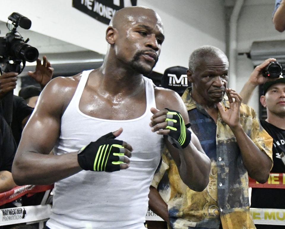 Floyd Mayweather has reportedly been KO'd during a sparring session