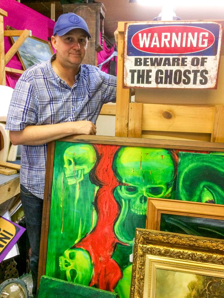  Daniel Parker said it is just the latest in a series of spooky goings-on at his antiques shop