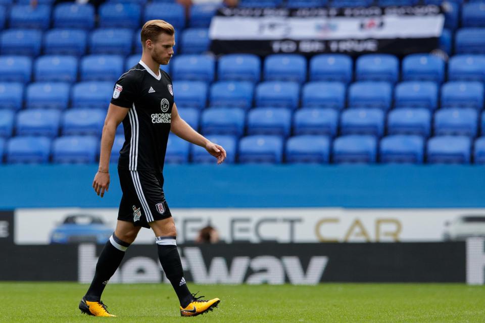 Tomas Kalas lasted just 39 seconds before he was sent off as Fulham took on reading