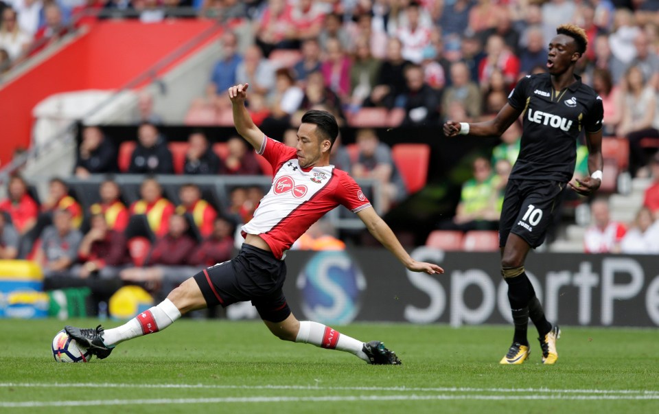 Tammy Abraham makes his Premier League debut for Swansea City