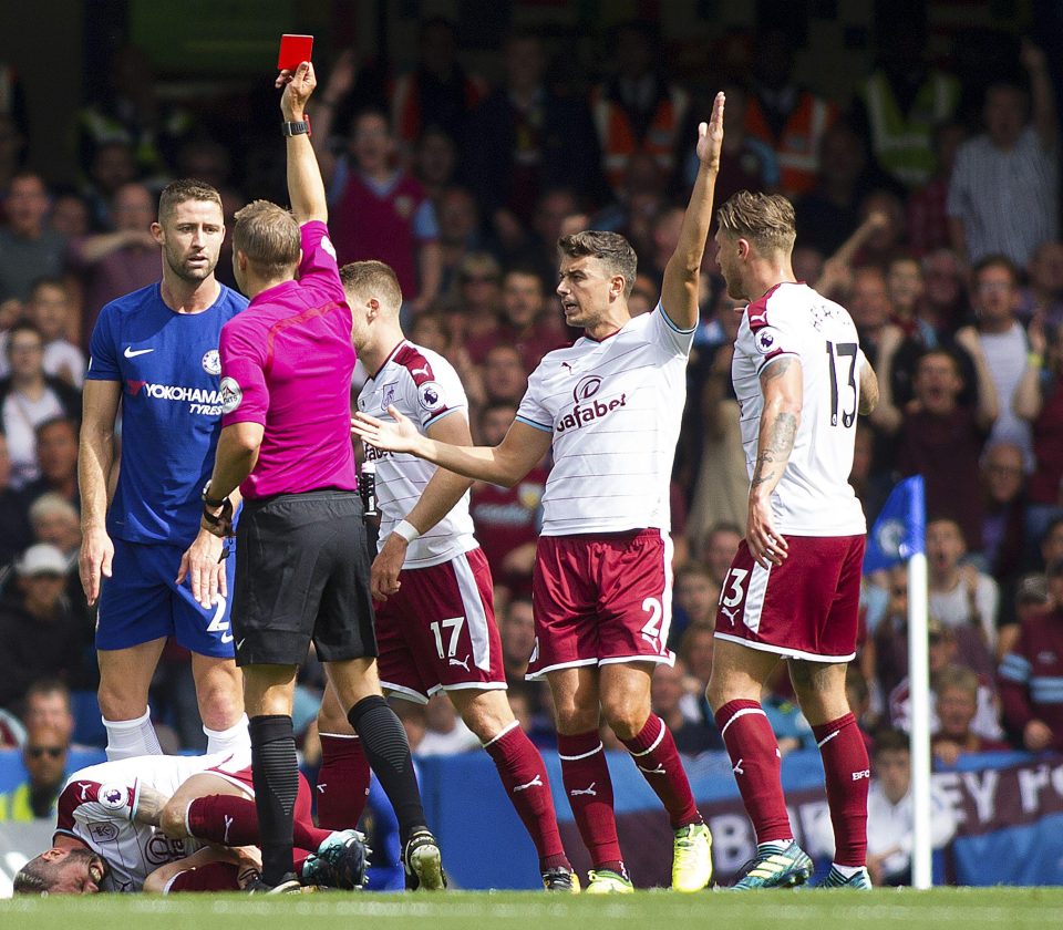  Garry Cahill misses out against Spurs after his red card against Burnley