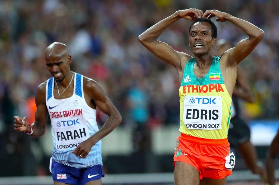 Muktar Edris pulls off the Mo-bot as Mo Farah realises his gold medal dreams have gone