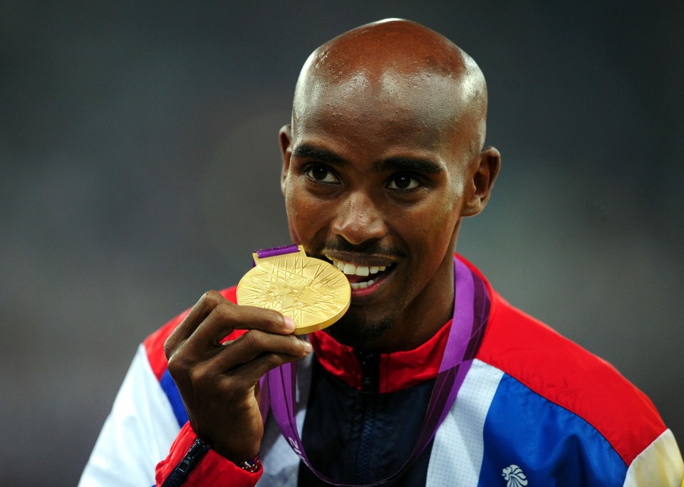 Mo Farah won Olympic gold in the 5,000m and 10,000m in 2012 and 2016