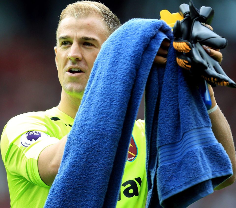 Joe Hart suffered on his Premier League debut for the Hammers