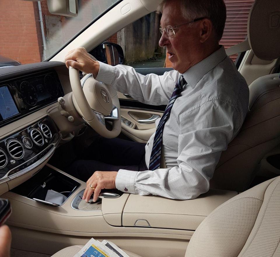  Sir Alex struggles to find his way to footie match as sat nav plays up