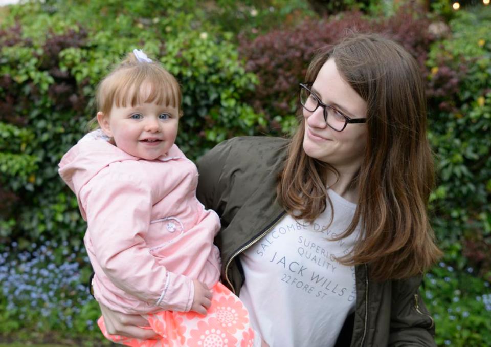  Maisie, pictured with her niece Esme, was considering a career in childcare