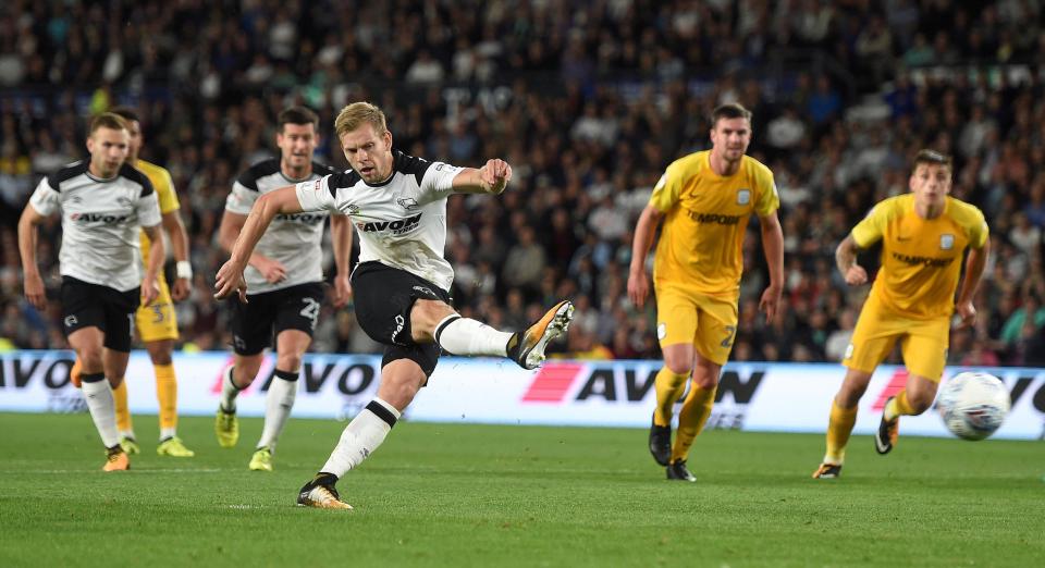  Derby will look to Matej Vydra in the continued absence of Darren Bent