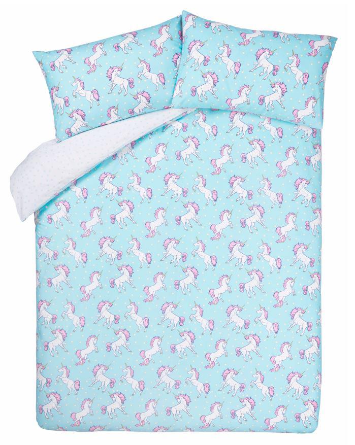  Snuggle up in this cute, cotton-blend duvet cover and pillow which costs from £10