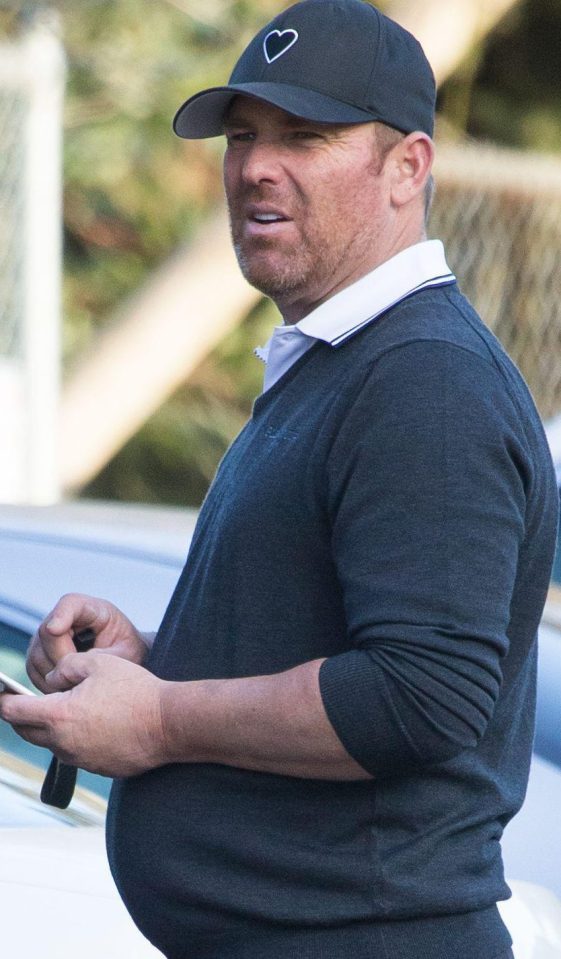  Warne's waistline has fluctuated over the year