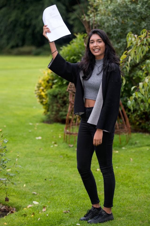  Nisa Hasan from Manchester High School for Girls achieved 3A*s to study Economics at Cambridge