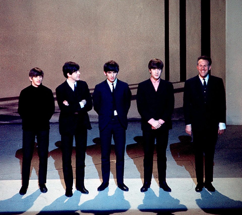  Bruce with the Beatles on Val Parnell's Sunday Night At The London Palladium in 1963