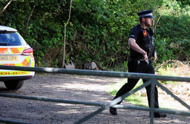 Police were seen arriving last week to beef up security at Flamefest near Tunbridge Wells, Kent