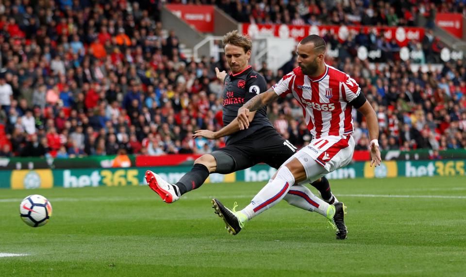 The loanee from PSG netted minutes into the second half