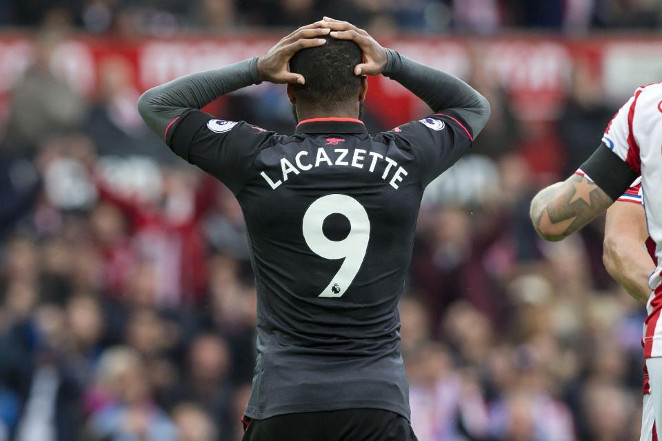 Alexandre Lacazette had a game to forget for the Gunners