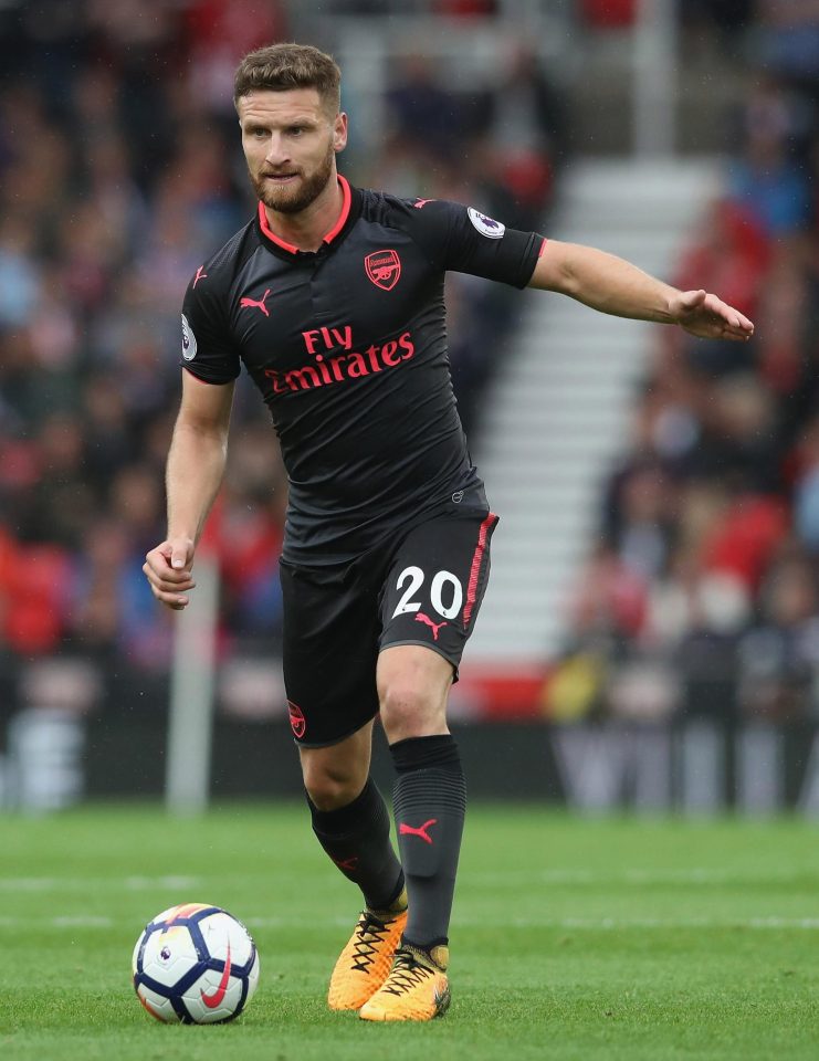 Inter Milan are showing interest in Arsenal centre-back Shkodran Mustafi