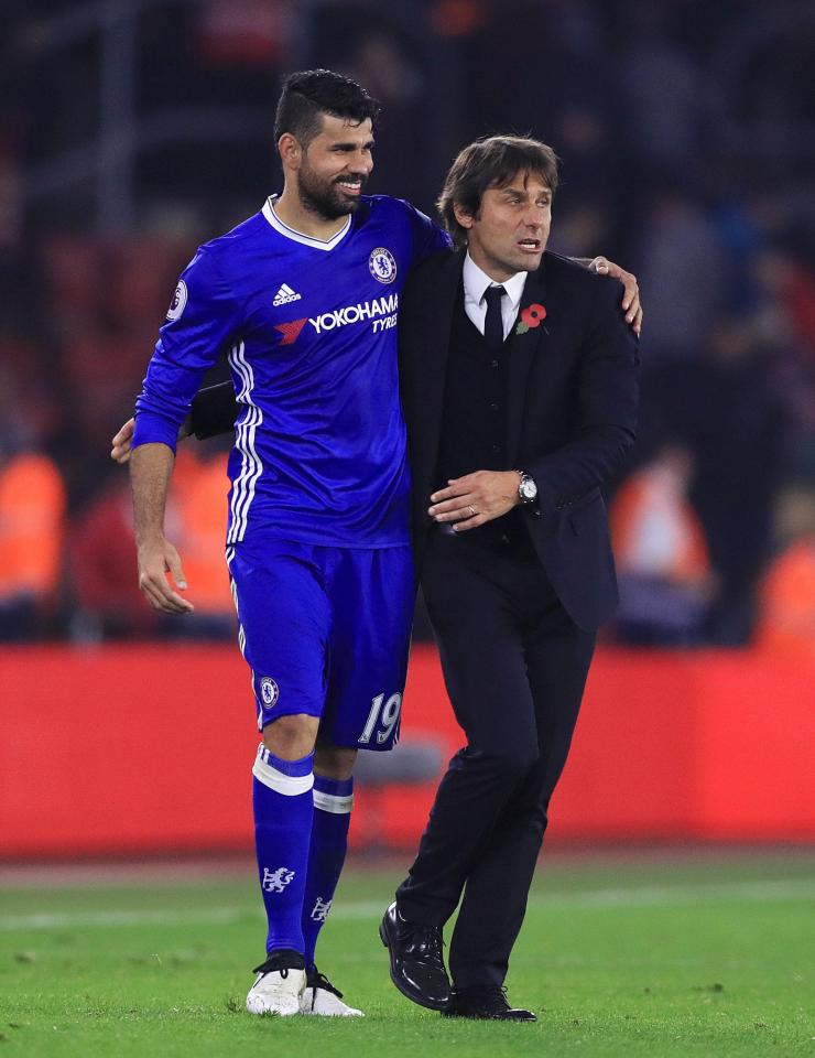 Costa and Diego Costa have had a public spat after the Blues boss axed the striker by text