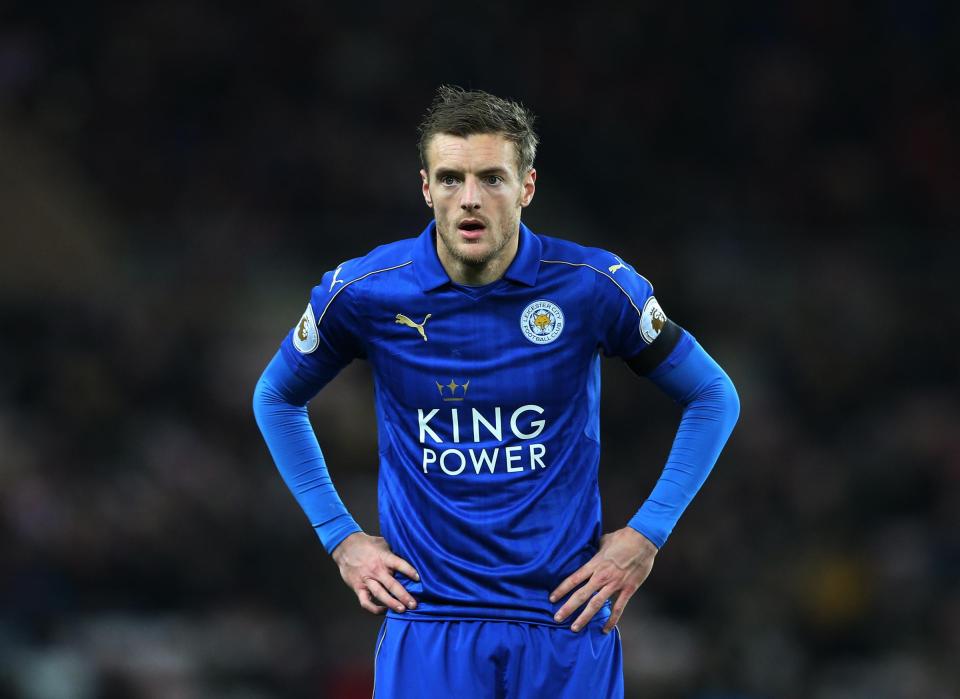  Jamie Vardy had an injury scare against Brighton on the weekend