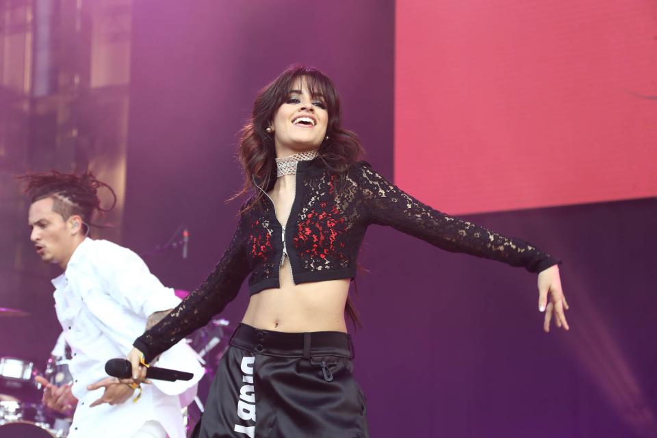  Camila Cabello performing at the Billboard Hot 100 Festival in New York at the weekend