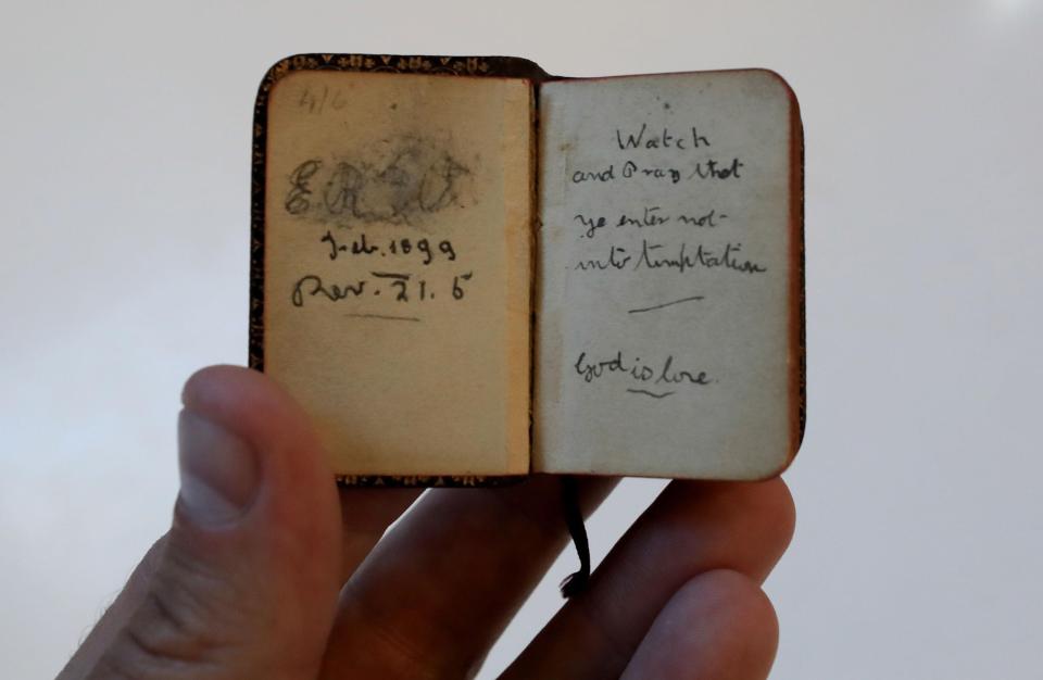  The grave deed's lot includes a miniature bible dated 1899 with the name Eleanor Rigby written inside